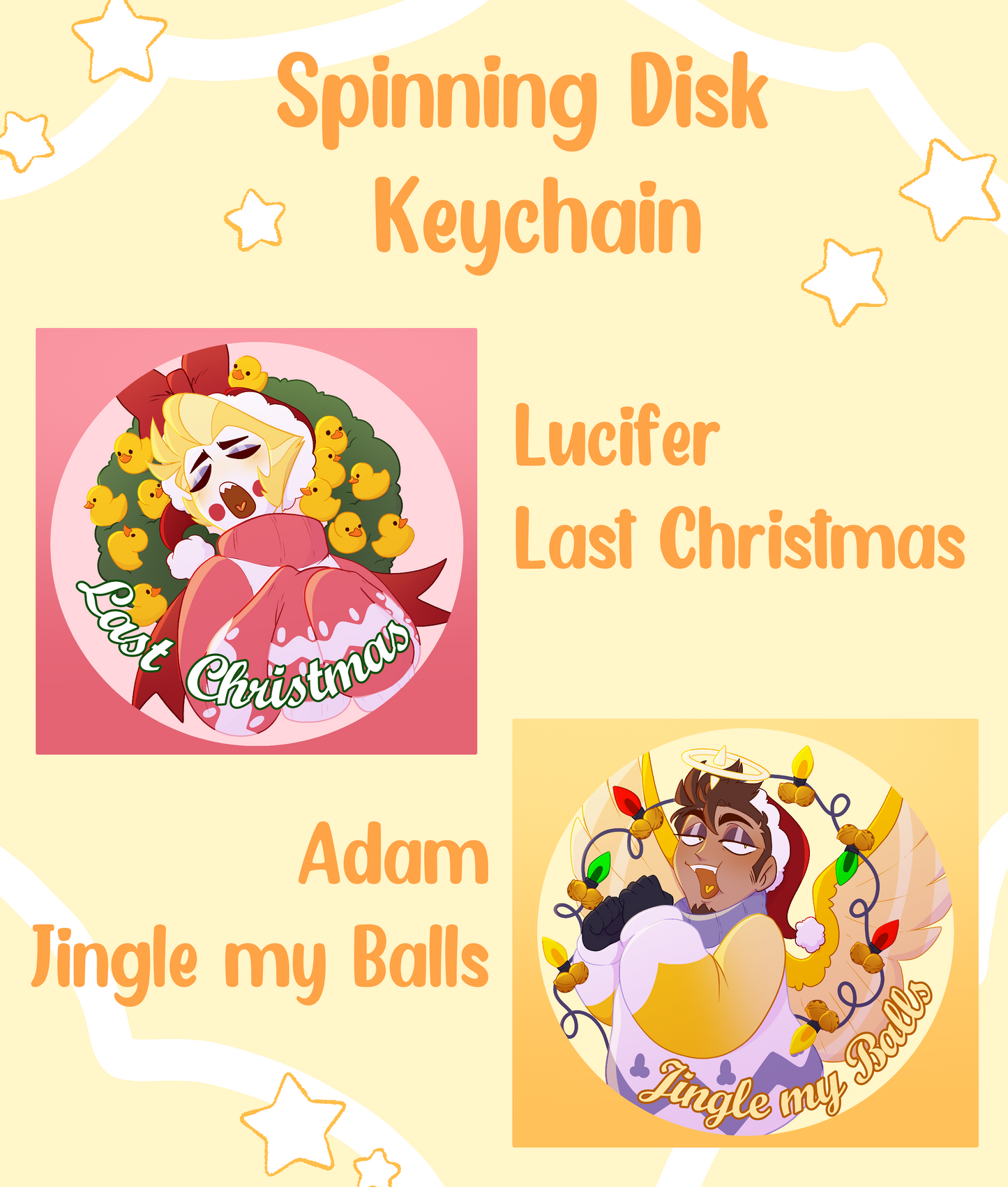 Spinning Disk Keychains