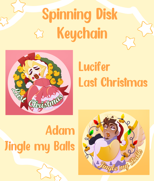 Spinning Disk Keychains