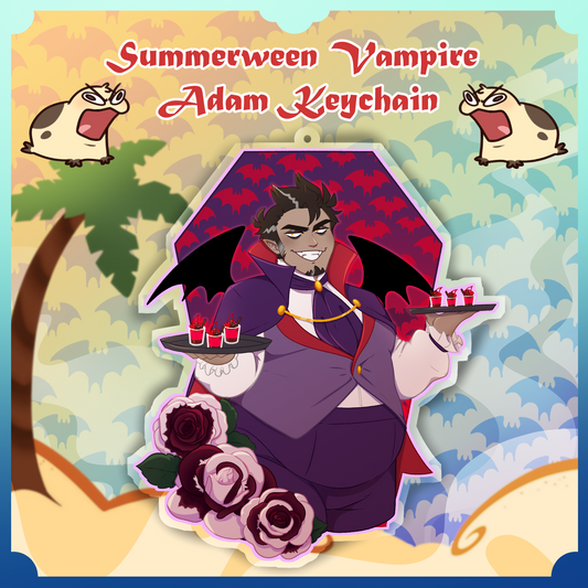 Summerween Vamp Adam Keychain